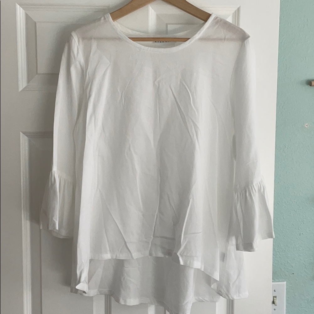 Bryn Walker ruffle sleeve top